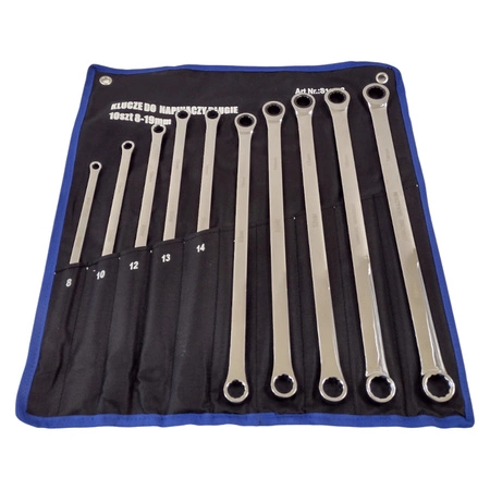 Klucze do napinaczy z grzechotką 8-19mm, 10szt.