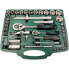 Zestaw kluczy nasadowych i płaskich, 94 el.
