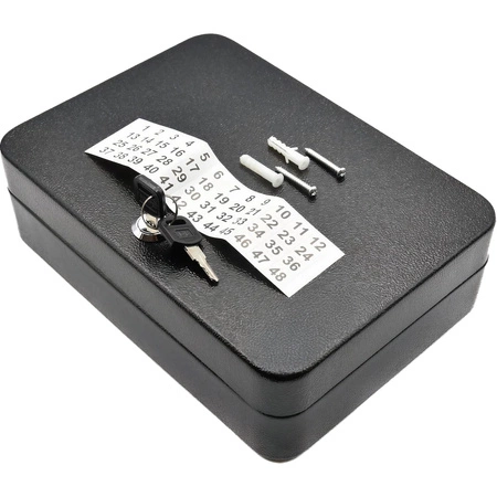 Skrzynka na klucze metalowa 250x180x75 48szt. kluczy