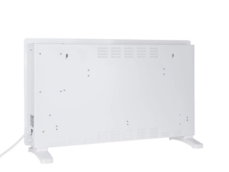 Grzejnik elektryczny konwektorowy szklany biały LCD z pilotem sterowania i WiFi 2500W