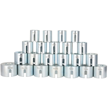 Ściągacz tulei wahacza zestaw ściągaczy i adapterów do łożysk M10-M18, 27el.