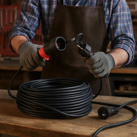 Przedłużacz ogrodowy budowlany 50m IP44 3x2,5 mm²