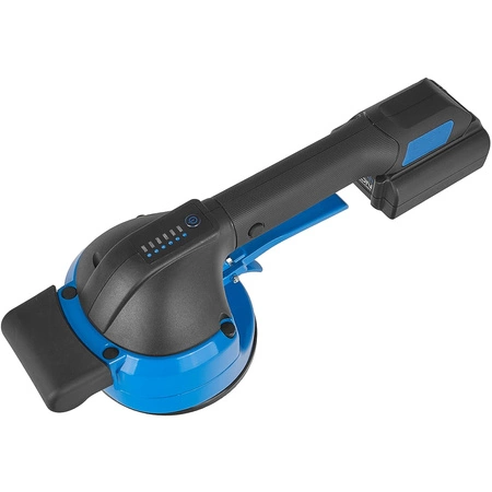 Przyssawka wibrująca akumulatorowa do układania płytek, zestaw z ładowarką + 2 x akumulator 2000mAh 18V