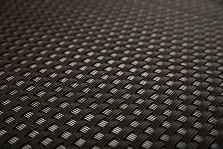 Donica ogrodowa technorattanowa 35x35x60cm RD02 - Ciemny brąz