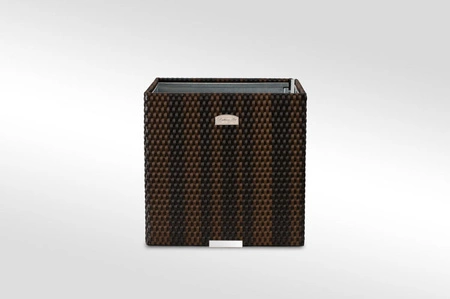 Donica ogrodowa technorattanowa 46x46x46cm RD06 - Brąz mix