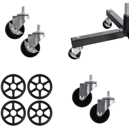 Stojak na opony na kółkach 13-19" 100kg 4 koła