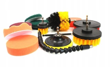 Szczotki sprzątające na wiertarkę 21 elementów