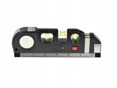 Poziomica laserowa LED z miarką 2.5m