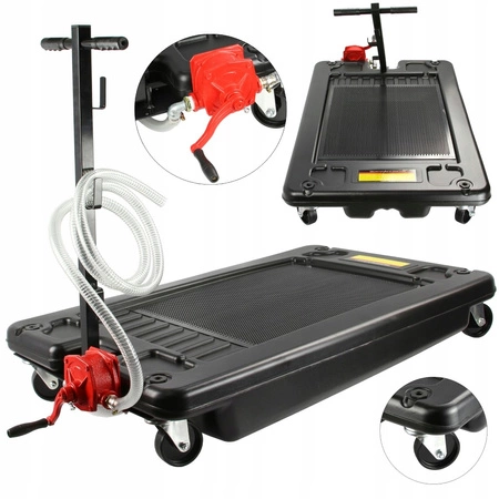 Mobilna wanna wychwytowa 70L z ręczną pompką M78318