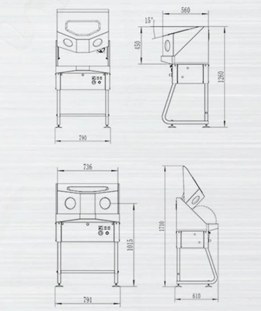 Myjka ciśnieniowa kabinowa z podgrzewaniem wody do warsztatu, przemysłowa