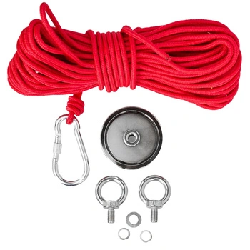 Magnes neodymowy 100kg + lina 20m