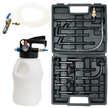 Pompa pneumatyczna do wymiany oleju ATF w skrzyniach biegów + adaptery, 10l