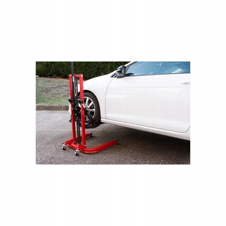 Mobilny jednokolumnowy podnośnik blacharski