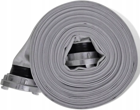 WĄŻ STRAŻACKI PARCIANY DO WODY SZAMBA 2 CALE 20M Z SZYBKOZŁĄCZAMI DO POMPY