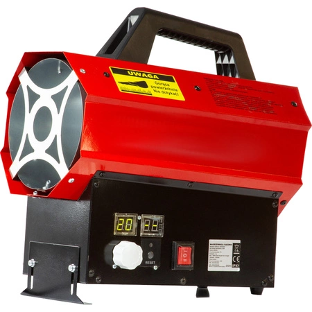 Nagrzewnica gazowa z termostatem 30kW wąż + reduktor