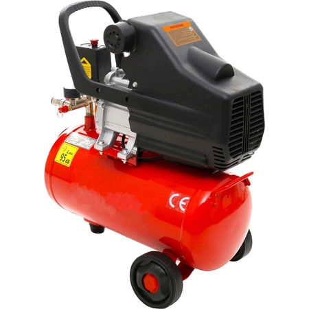 Kompresor olejowy sprężarka 24l + pistolet do malowania, zestaw 8w1 z akcesoriami