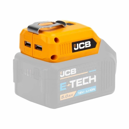Adapter do ładowania USB z latarką LED, JCB