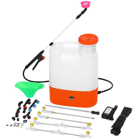 Opryskiwacz akumulatorowy 16l 12V 8Ah + lanca + akcesoria zestaw XXL