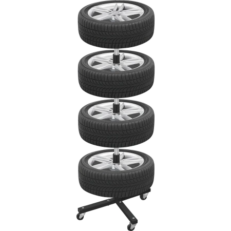 Stojak na opony na kółkach 13-19" 100kg 4 koła