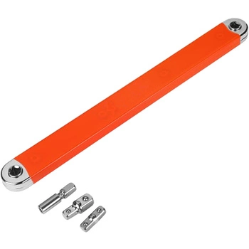 Klucz przekładniowy przedłużający z adapterami nasadowymi 1/4", 3/8", 1/2"