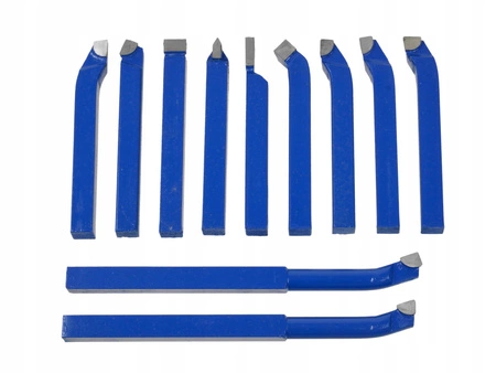 Komplet noży tokarskich 12x12mm 11 sztuk