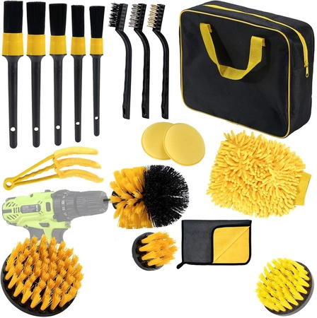 Zestaw detailingowy do czyszczenia samochodu, 19 elementów