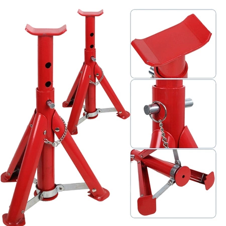 Podstawki podpory pod samochód 3T składane 290-408mm, 2szt.