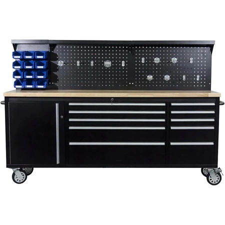 Stół warsztatowy wózek narzędziowy z szufladami 215cm 84"