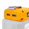 Adapter do ładowania USB z latarką LED, JCB