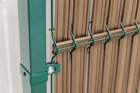 Panel ogrodzeniowy listwy pionowe wąskie 173×250cm RD08, Słomkowy