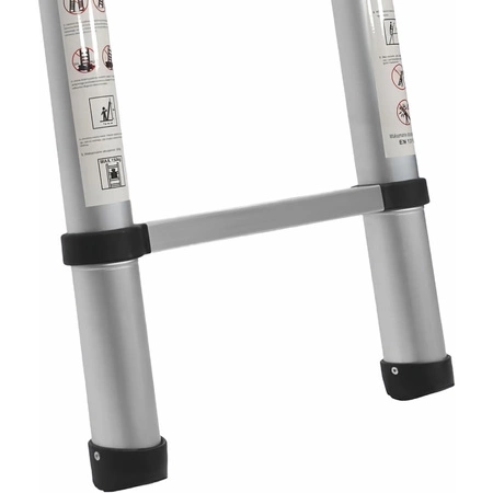 Drabina aluminiowa teleskopowa składana 8-stopniowa 2,6m lekka udźwig 150kg