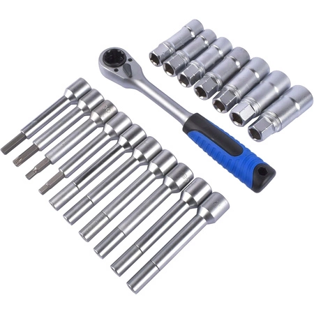 Klucze do demontażu amortyzatorów zestaw, 18el.