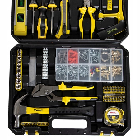 ZESTAW NARZĘDZIOWY 700EL MŁOTEK WKRĘTAKI BITY