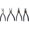 Szczypce do pierścieni segera 7" zestaw, 4szt.