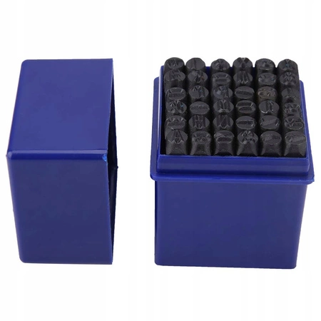 NUMERATORY WYBIJAKI ZNACZNIKI LITERY CYFRY STEMPLE 6MM 36 ELEMENTÓW