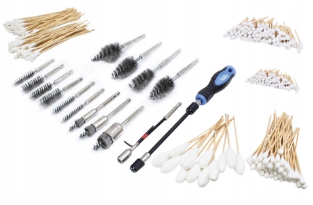 SZCZOTKI DO CZYSZCZENIA GNIAZD ŚWIEC WTRYSKIWACZY 429el. ZESTAW