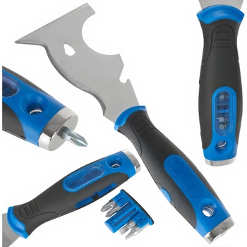 Skrobak malarski profilowany stalowy z bitami