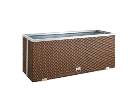 Donica ogrodowa technorattanowa 108x39x43cm RD13 - Miodowy brąz