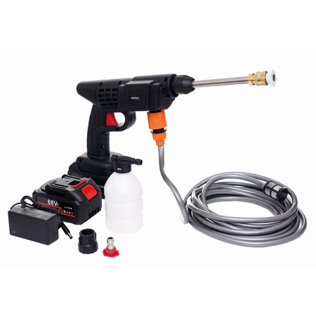 AKUMULATOROWA MYJKA CIŚNIENIOWA OGRODOWA ZESTAW 2x akumulator + LICZNIK