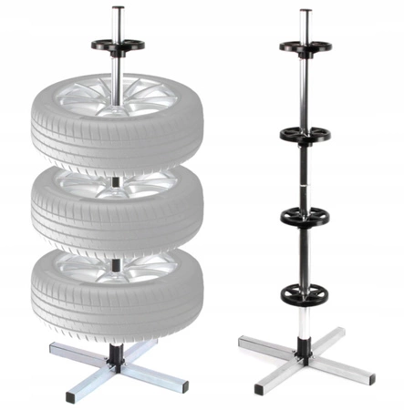 STOJAK WIESZAK NA 4 KOŁA OPONY FELGI SAMOCHODOWE UNIWERSALNY