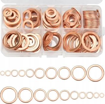 Zestaw podkładek miedzianych 220 sztuk