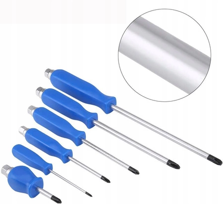 WKRĘTAKI ŚRUBOKRĘTY ŚLUSARSKIE DO POBIJANIA 12SZT