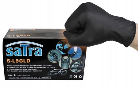 Grube nitrylowe rękawice warsztatowe L 100szt