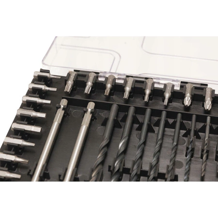 Skrzynka narzędziowa klucze nasadowe + wiertła + bity + akcesoria zestaw, 1400el.