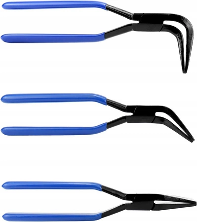 SZCZYPCE DEKARSKIE DO GIĘCIA BLACHY CĘGI ZESTAW 3szt 45°, 90°, 180°