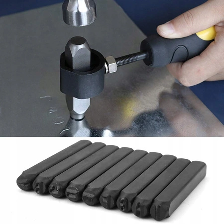 NUMERATORY WYBIJAKI ZNACZNIKI LITERY CYFRY STEMPLE 6MM 36 ELEMENTÓW