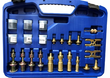 Adaptery do płukania układu klimatyzacji zestaw 78 szt