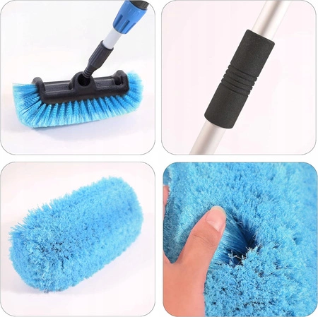 Szczotka teleskopowa 130-300cm do odśnieżania i mycia paneli fotowoltaicznych