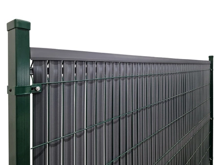 Panel ogrodzeniowy listwy pionowe wąskie 153×250cm RD03, Antracyt