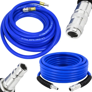 Wąż pneumatyczny gumowy 10*17 niebieski, 15m